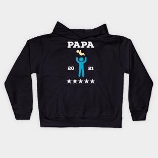 Papa 2021 Future Dad Baby Announcement Men Kids Hoodie